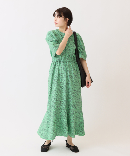 IENA - 最終値下げ‼️IENA ＊＊レトロフラワー柄ワンピースの