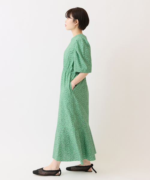 IENA（イエナ）の「ピケフラワーワンピース（ワンピース・レディース・グリーン・38/36）」の4枚目の写真