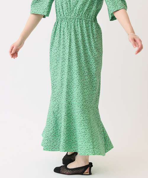 IENA（イエナ）の「ピケフラワーワンピース（ワンピース・レディース・グリーン・38/36）」の7枚目の写真