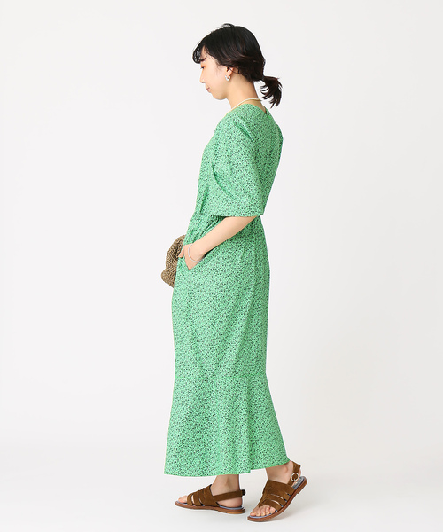 IENA（イエナ）の「ピケフラワーワンピース（ワンピース・レディース・グリーン・38/36）」の12枚目の写真