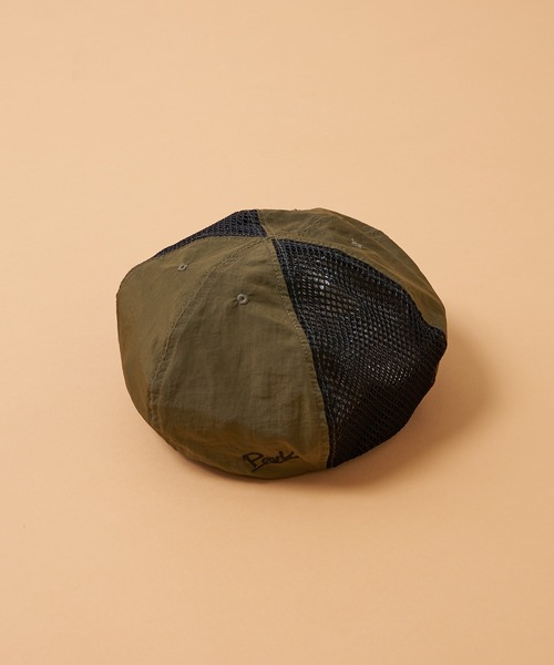 THE PARK SHOP（ザパークショップ）の「【KIDS】【THE PARK SHOP】WATERBOY BERRET（ハンチング/ベレー帽・キッズ・オリーブ/ブラック・ONE SIZE）」の3枚目の写真