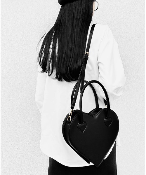 LVEU.（ラブユ.）の「2way heart bag(Ai select) / 2wayハートバッグ（ショルダーバッグ・レディース・ブラック・FREE）」の15枚目の写真