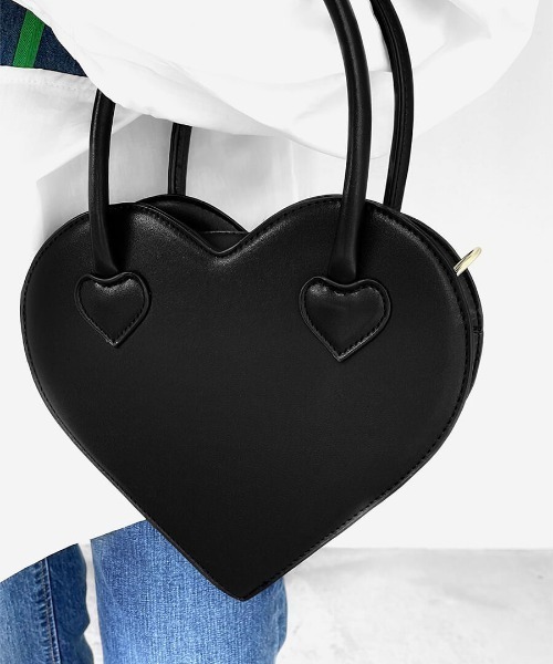 LVEU.（ラブユ.）の「2way heart bag(Ai select) / 2wayハートバッグ（ショルダーバッグ・レディース・ブラック・FREE）」の5枚目の写真