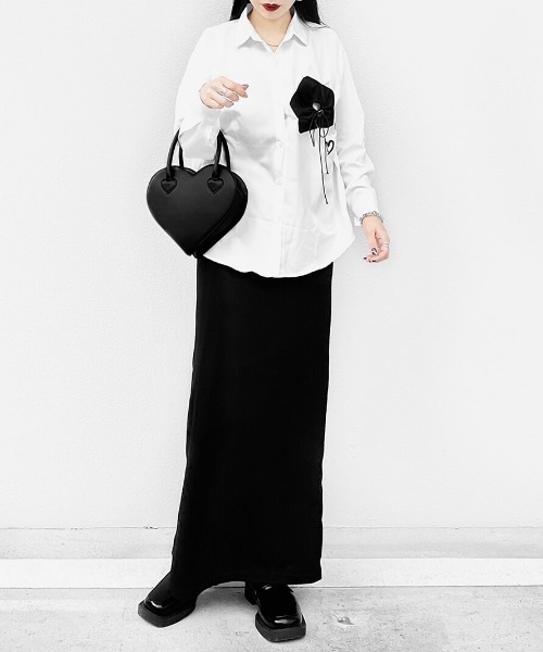 LVEU.（ラブユ.）の「2way heart bag(Ai select) / 2wayハートバッグ（ショルダーバッグ・レディース・ブラック・FREE）」の8枚目の写真