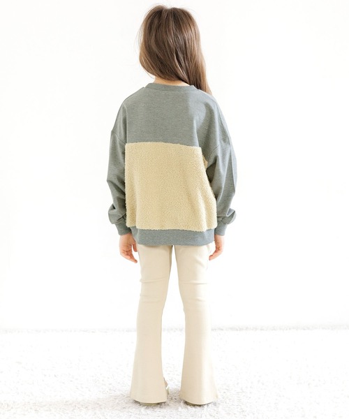 Bee des Bee（ビーデスビー）の「切り替えトップス（スウェット・キッズ・グレー×ホワイト/ブラック×ホワイト・150cm/140cm/100cm/130cm/110cm/120cm）」の5枚目の写真