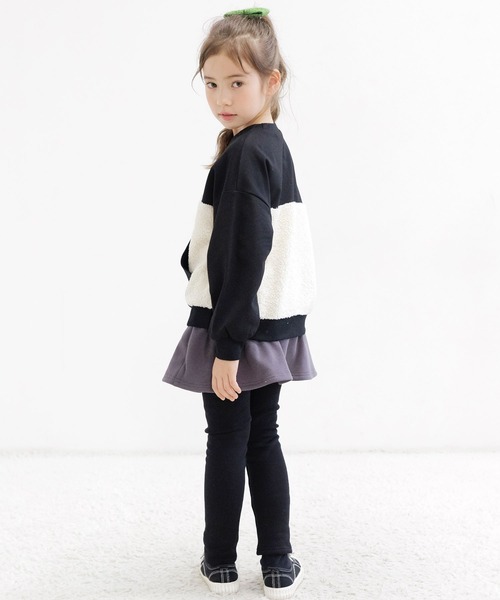 Bee des Bee（ビーデスビー）の「切り替えトップス（スウェット・キッズ・グレー×ホワイト/ブラック×ホワイト・150cm/140cm/100cm/130cm/110cm/120cm）」の9枚目の写真