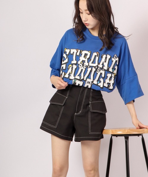RE730(アールイーセブンサーティー)の「RE730 ドルマンスリーブ半袖Tシャツ(Tシャツ/カットソー・メンズ・ホワイト/ホワイト系その他/グリーン/ブラック/ブルー/ブラック系その他・L/XL/M)」の6枚目の写真