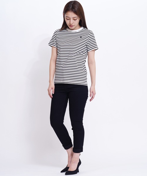 GIORDANO（ジョルダーノ）の「[GIORDANO] ライオン刺繍クルーネック半袖Tシャツ（Tシャツ/カットソー・レディース・ブラック/ピンク/ホワイト系その他/カーキ/ホワイト・LARGE/X-LARGE/SMALL/MEDIUM）」の18枚目の写真