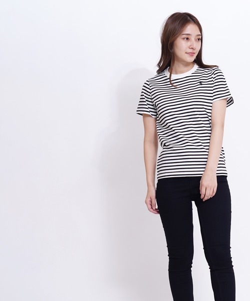GIORDANO（ジョルダーノ）の「[GIORDANO] ライオン刺繍クルーネック半袖Tシャツ（Tシャツ/カットソー・レディース・ブラック/ピンク/ホワイト系その他/カーキ/ホワイト・LARGE/X-LARGE/SMALL/MEDIUM）」の8枚目の写真