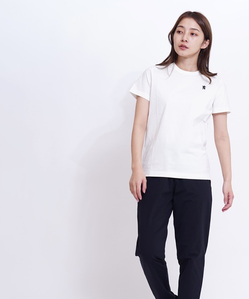 GIORDANO（ジョルダーノ）の「[GIORDANO] ライオン刺繍クルーネック半袖Tシャツ（Tシャツ/カットソー・レディース・ブラック/ピンク/ホワイト系その他/カーキ/ホワイト・LARGE/X-LARGE/SMALL/MEDIUM）」の16枚目の写真