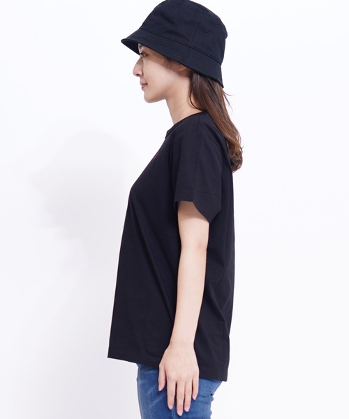 GIORDANO（ジョルダーノ）の「[GIORDANO] ライオン刺繍クルーネック半袖Tシャツ（Tシャツ/カットソー・レディース・ブラック/ピンク/ホワイト系その他/カーキ/ホワイト・LARGE/X-LARGE/SMALL/MEDIUM）」の9枚目の写真