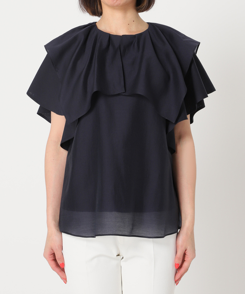 本日限定⭐︎NOBLE  フォギーシアーランダムフリルブラウス Noble（ノーブル）の「フォギーシアーランダムフリルブラウス（シャツ