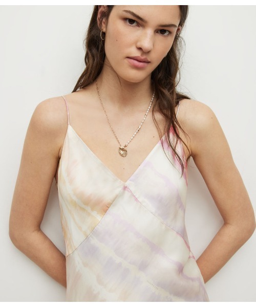 ALLSAINTS（オールセインツ）の「MELODY MAREA SILK BLEND DRESS | MELODY MAREA シルク ブレンド ドレス・ワンピース（ワンピース・レディース・ピンク系その他・4/6/8/2/10）」の5枚目の写真