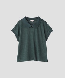 【美品】マーガレットハウエル　ポロシャツ　LINEN STRIPE JERSEY マーガレットハウエル ポロシャツ リネン LINEN STRIPE JERSEY