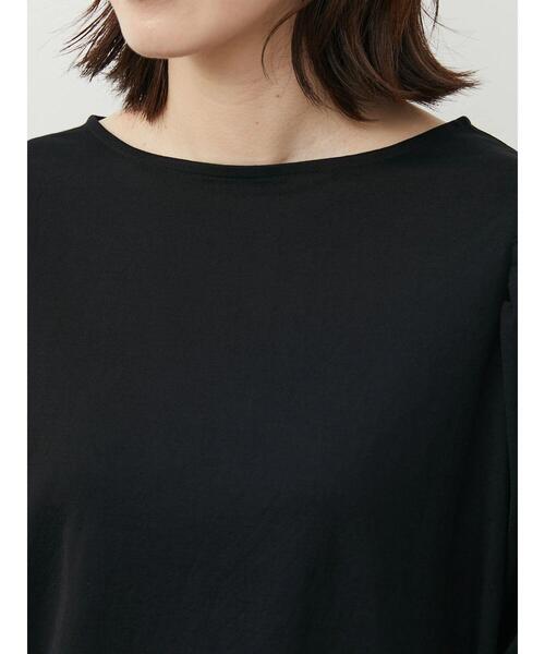 Green　Parks（グリーンパークス）の「パフギャザー袖プルオーバー（Tシャツ/カットソー・レディース・ブラック/レッド/オフホワイト・FREE）」の12枚目の写真