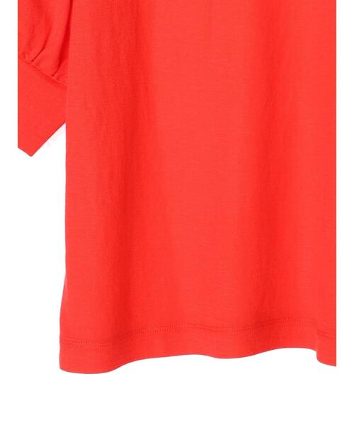 Green　Parks（グリーンパークス）の「パフギャザー袖プルオーバー（Tシャツ/カットソー・レディース・ブラック/レッド/オフホワイト・FREE）」の16枚目の写真