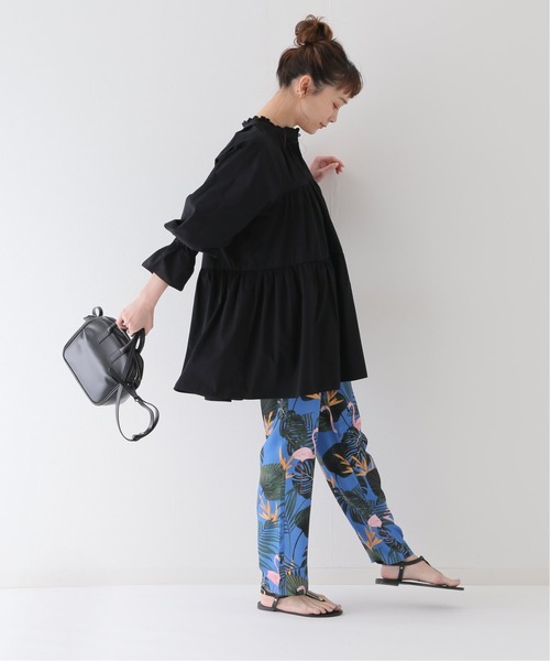 JOURNAL STANDARD relume(ジャーナルスタンダード レリューム)の「ウォッシャブルコットンタックティアード(シャツ/ブラウス・レディース・ブラック/ホワイト・FREE)」の10枚目の写真