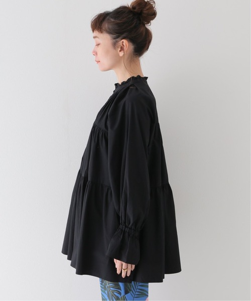 JOURNAL STANDARD relume(ジャーナルスタンダード レリューム)の「ウォッシャブルコットンタックティアード(シャツ/ブラウス・レディース・ブラック/ホワイト・FREE)」の18枚目の写真