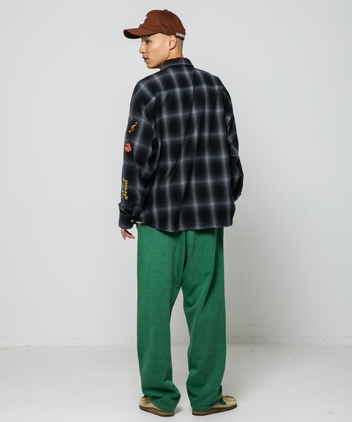 XLARGE(エクストララージ)の「PIGMENT DYED SWEAT PANTS(スウェットパンツ・メンズ・ブラウン/ブラック/グリーン・L/S/M/XL)」の20枚目の写真