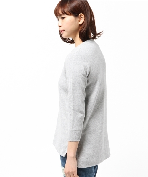 A part by（アパートバイ）の「12GCチュニッククルーネック8S　558081（ニット/セーター・レディース・オフホワイト/グレー/ブラック・FREE）」の6枚目の写真