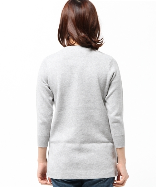 A part by（アパートバイ）の「12GCチュニッククルーネック8S　558081（ニット/セーター・レディース・オフホワイト/グレー/ブラック・FREE）」の7枚目の写真