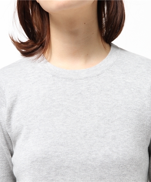 A part by（アパートバイ）の「12GCチュニッククルーネック8S　558081（ニット/セーター・レディース・オフホワイト/グレー/ブラック・FREE）」の8枚目の写真