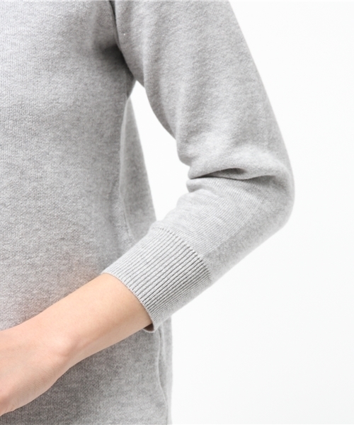 A part by（アパートバイ）の「12GCチュニッククルーネック8S　558081（ニット/セーター・レディース・オフホワイト/グレー/ブラック・FREE）」の9枚目の写真