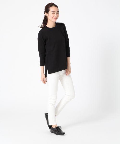 A part by（アパートバイ）の「12GCチュニッククルーネック8S　558081（ニット/セーター・レディース・オフホワイト/グレー/ブラック・FREE）」の5枚目の写真