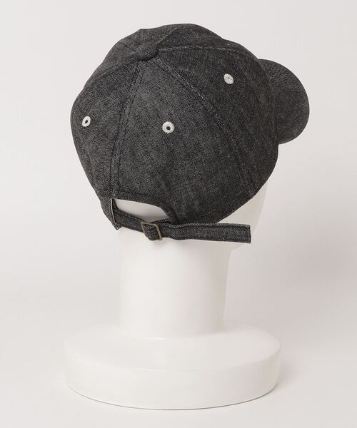 FULLCOUNT（フルカウント）の「FULL COUNT（フルカウント) 　6Panel Denim Baseball Cap 'F' Patch（キャップ・メンズ・ブラック/インディゴブルー・FREE）」の3枚目の写真