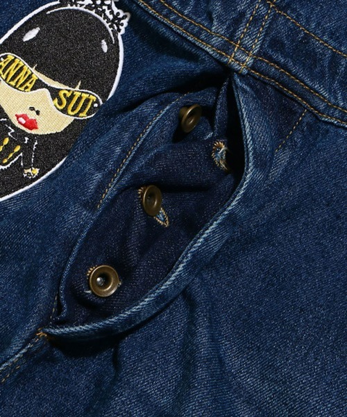 ANNA SUI（アナスイ）の「ANNA SUI ATMOS  オーバーオール / アナスイ アトモス オーバーオール【SP】（サロペット/オーバーオール・レディース・ホワイト/ライトブルー/インディゴブルー・M/L）」の10枚目の写真