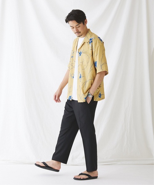 SPLASH P/SLUB オープンカラー柄シャツ“総柄”（シャツ/ブラウス