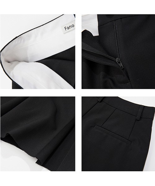 Fano Studios(ファノ ストゥディオズ)の「【Fano Studios】Box pleated shorts FX22K058(その他パンツ・レディース・ブラック・M/L/S)」の12枚目の写真