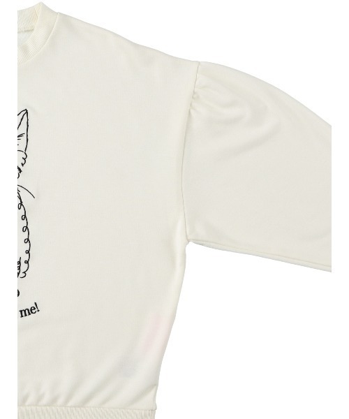 MIRO AMURETTE（ミロアミュレット）の「Oh ,You found me! cat sweat/キャット刺繍スウェット（スウェット・レディース・ホワイト/ブラック/ラベンダー・FREE）」の17枚目の写真