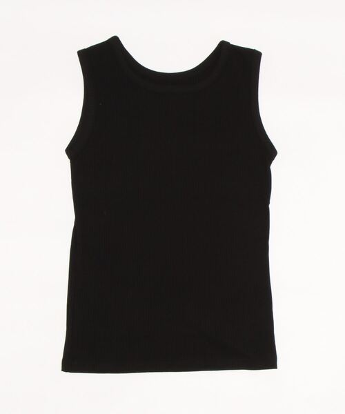 Lugnoncure（ルノンキュール）の「リブタンクトップ（無地／ボーダー）（タンクトップ・レディース・ホワイト/オフホワイト/ベージュ/ブラック・ﾌﾘ-）」の3枚目の写真