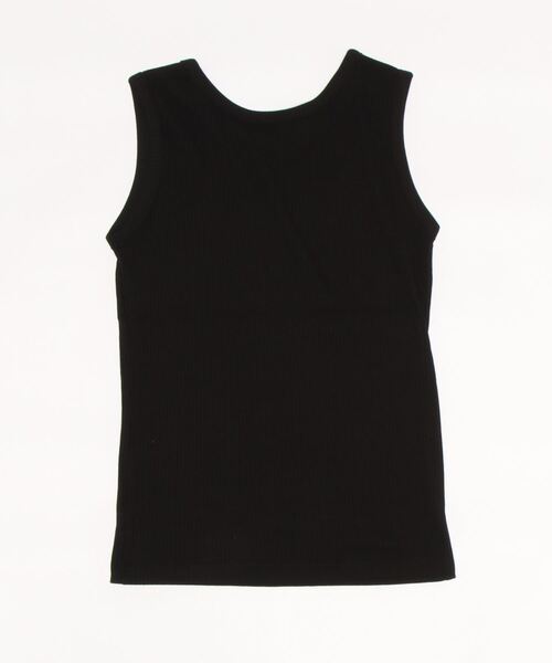 Lugnoncure（ルノンキュール）の「リブタンクトップ（無地／ボーダー）（タンクトップ・レディース・ホワイト/オフホワイト/ベージュ/ブラック・ﾌﾘ-）」の5枚目の写真