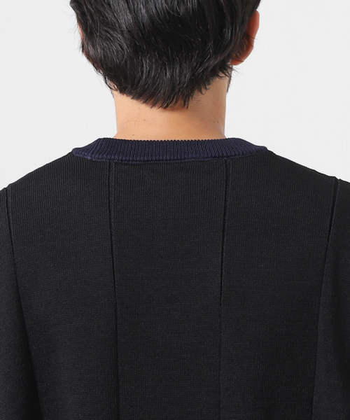 Coohem（コーヘン）の「【COOHEM/コーヘン】別注 ギマコットン  ニットベスト（ベスト・メンズ・アイボリー/ブラック・MEDIUM/LARGE）」の8枚目の写真