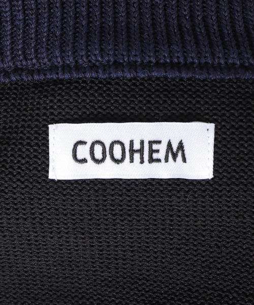 Coohem（コーヘン）の「【COOHEM/コーヘン】別注 ギマコットン  ニットベスト（ベスト・メンズ・アイボリー/ブラック・MEDIUM/LARGE）」の12枚目の写真