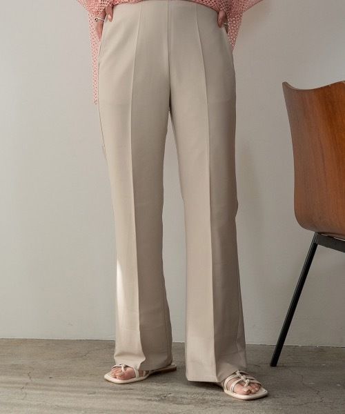 Amiur（エミレ）の「semi flare easy pants（その他パンツ・レディース・アイボリー/ピンク/ライム・S/M）」の4枚目の写真