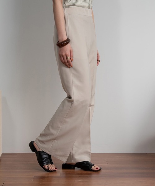 Amiur（エミレ）の「semi flare easy pants（その他パンツ・レディース・アイボリー/ピンク/ライム・S/M）」の11枚目の写真