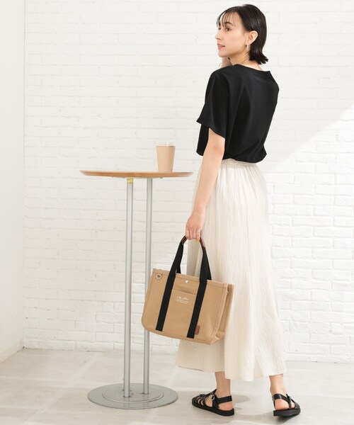 SHOO・LA・RUE(シューラルー)の「◆シャーリングAラインスカート(スカート・レディース・アイボリー/ブラック/グリーン/オレンジ・00)」の19枚目の写真