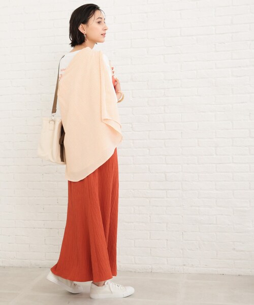 SHOO・LA・RUE(シューラルー)の「◆シャーリングAラインスカート(スカート・レディース・アイボリー/ブラック/グリーン/オレンジ・00)」の17枚目の写真