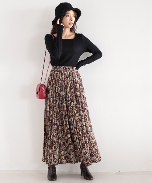 mysty woman（ミスティウーマン）の「ストリング2WAYロングスリーブプルオーバー　157829（Tシャツ/カットソー・レディース・ブラック/オフホワイト/グレイッシュブルー・FREE）」の8枚目の写真