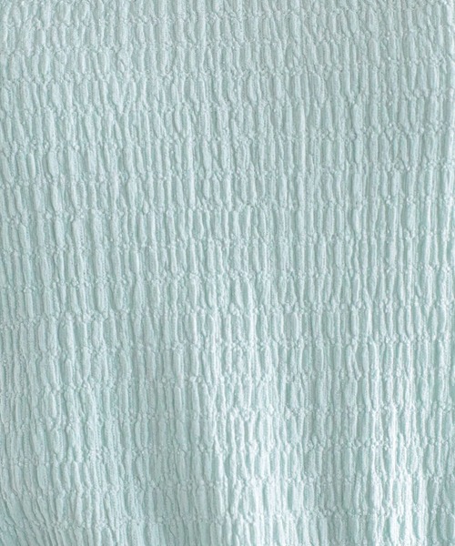 mysty woman（ミスティウーマン）の「ストリング2WAYロングスリーブプルオーバー　157829（Tシャツ/カットソー・レディース・ブラック/オフホワイト/グレイッシュブルー・FREE）」の14枚目の写真