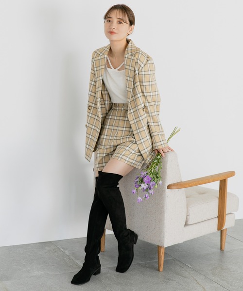 mysty woman（ミスティウーマン）の「ストリング2WAYロングスリーブプルオーバー　157829（Tシャツ/カットソー・レディース・ブラック/オフホワイト/グレイッシュブルー・FREE）」の18枚目の写真