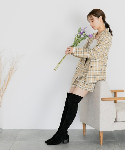 mysty woman（ミスティウーマン）の「ストリング2WAYロングスリーブプルオーバー　157829（Tシャツ/カットソー・レディース・ブラック/オフホワイト/グレイッシュブルー・FREE）」の19枚目の写真