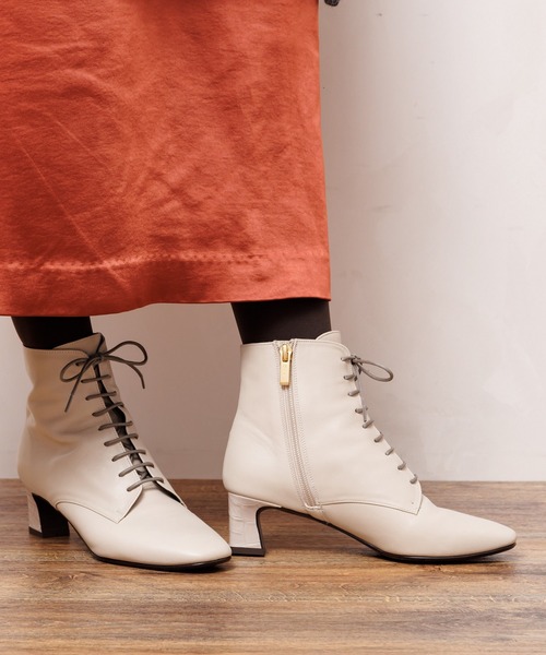 HIMIKO(ヒミコ)の「【Made in Japan】【撥水】レースアップブーツ/621411(ブーツ・レディース・ブラック/ダークブラウン/アイボリー・22.5cm/23.5cm/24.5cm/23.0cm/24.0cm/25.0cm/22.0cm/21.5cm/25.5cm/26.0cm)」の7枚目の写真