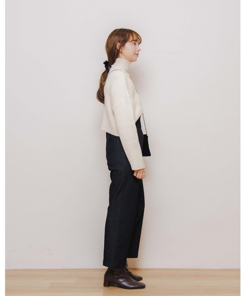 flower（フラワー）の「フレイバーニットトップ（ニット/セーター・レディース・アイボリー/ベージュ/ブラウン・FREE）」の13枚目の写真