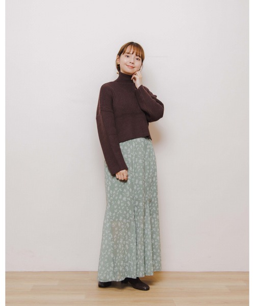 flower（フラワー）の「フレイバーニットトップ（ニット/セーター・レディース・アイボリー/ベージュ/ブラウン・FREE）」の19枚目の写真