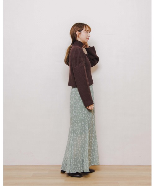 flower（フラワー）の「フレイバーニットトップ（ニット/セーター・レディース・アイボリー/ベージュ/ブラウン・FREE）」の20枚目の写真