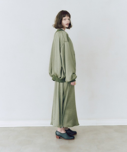 manana suerte（マニャーナスエルテ）の「ヴィンテージサテンスカート（スカート・レディース・ブラック/カーキ/ゴールド/ピンク/レッド/ベージュ・FREE）」の14枚目の写真